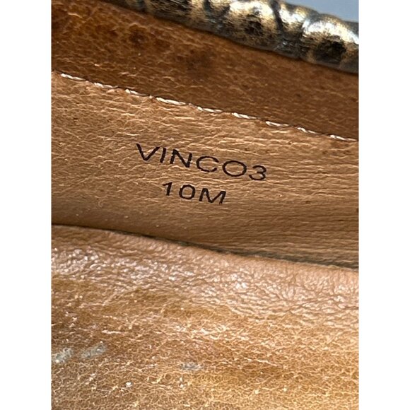 Donald Pliner Mens Bronze Crocodile Embossed Leather Loafers Size 10 - Picture 10 of 10